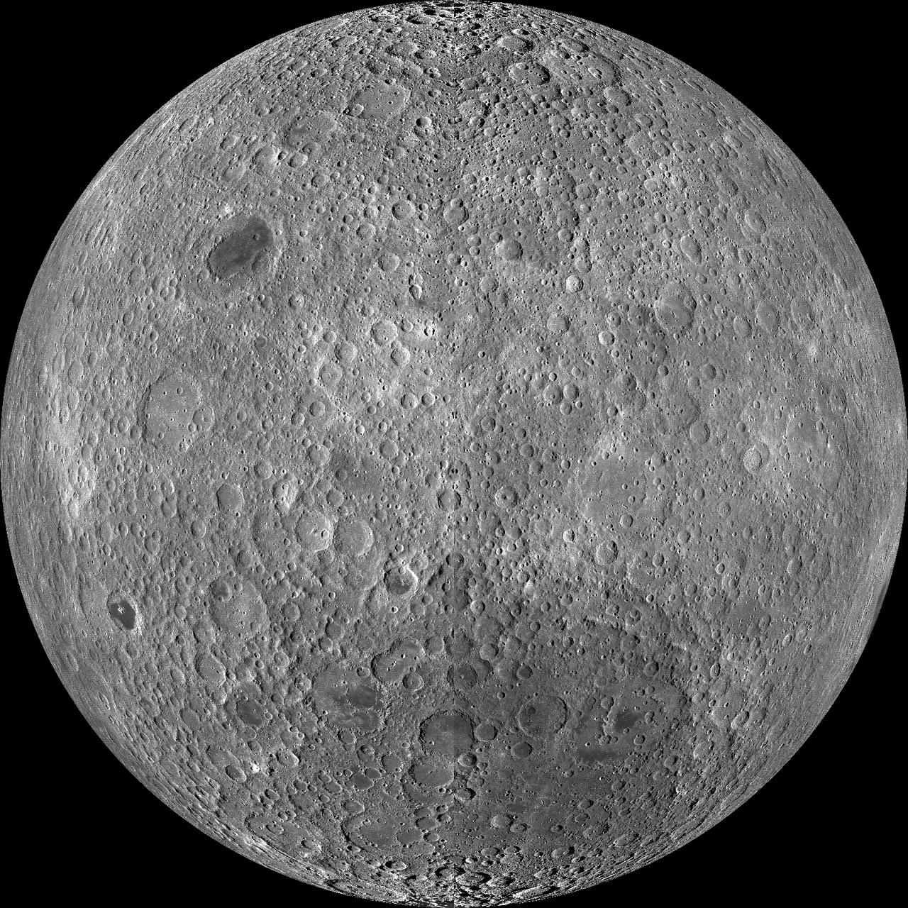 Обратная сторона Луны, мозаика камеры LROC